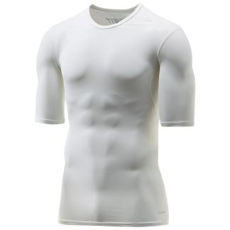 wholesale nfl jerseys for sale adidas Men\'s TechFit Base Training Tee - White wholesale sport jerseys