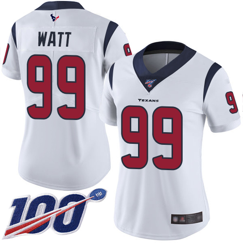 how to frame jerseys cheap Women\\’s Houston Texans #99 J.J. Watt White Stitched ...