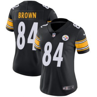 wholesale jerseys china review Women\'s Pittsburgh Steelers #84 Antonio Brown Black Team Color Stitched Vapor Untouchable Limited Jersey china jerseys nfl