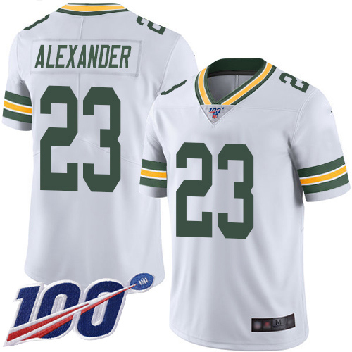 wholesale nfl jerseys paypal Packers #23 Jaire Alexander White Men\u0026#92;\u2019s Stitched 100th Season ...